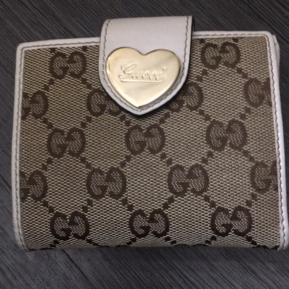 Gucci Handbags - GUCCI HEART FRENCH FLAP WALLET